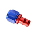 Anodized Aluminum Straight Push-Lock Fitting -10AN(F) to 5 8(M)
