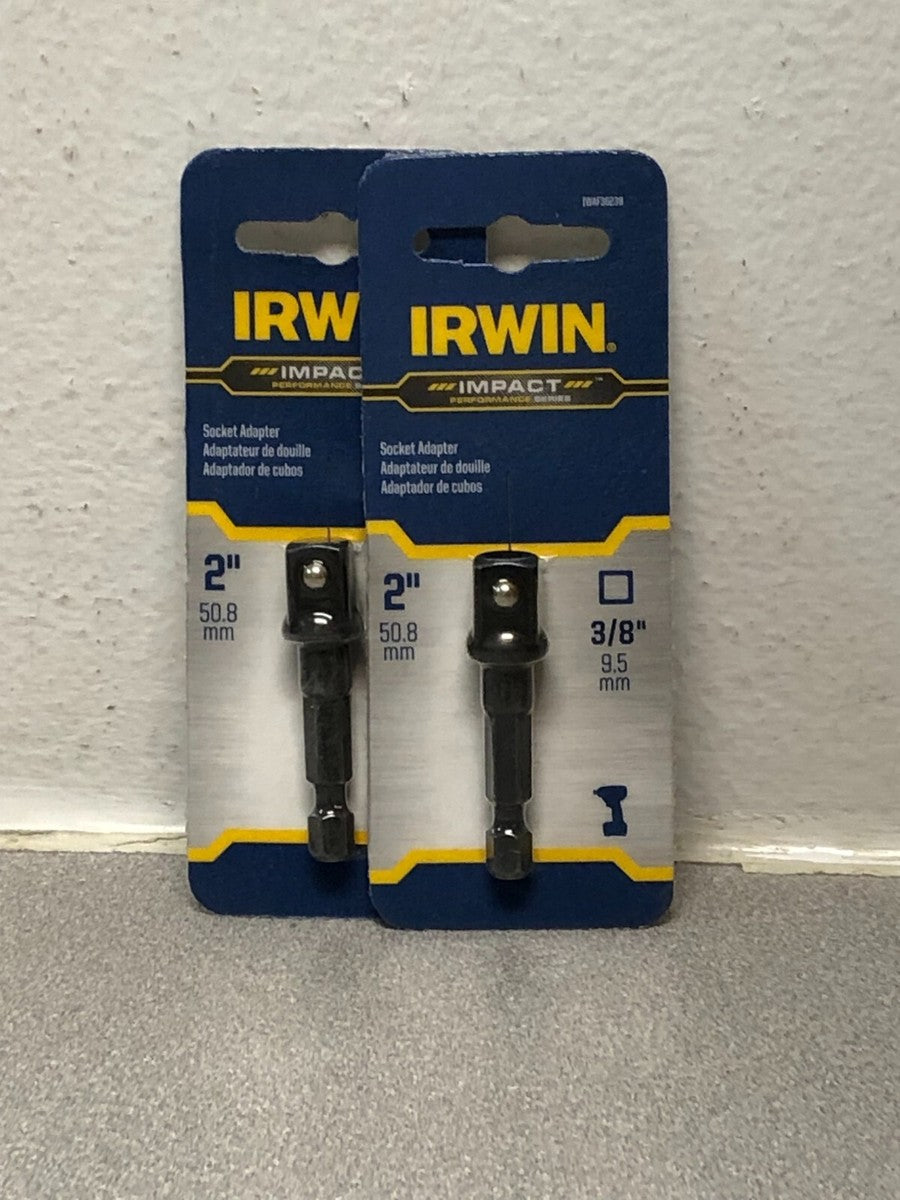 3/8IN SQUARE SHANK 2IN OVERALL TO 1/4IN DRIVE SOCKET ADAPTOR
