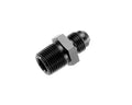 03 STRAIGHT MALE ADAPTER TO 02 (1/8) NPT MALE BLACK