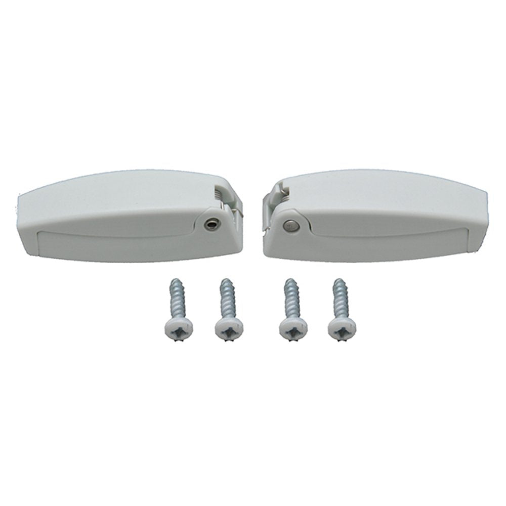 BAGGAGE DOOR HOLDBACK 110 DEGREE/PLASTIC WHITE (2/CTN)
