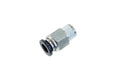 3/8IN VACUUM FITTING PUSH TO CONNECT STRAIGHT 1/4IN NPT MALECLEAR
