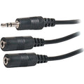 6 INCH Y RCA CABLE 1F 2M RED/BLACK