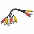 6 INCH Y RCA CABLE 1F 2M RED/BLACK