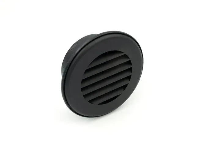 HEAT VENT 4IN CONNECTION NO DAMPER BLACK