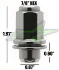 12pt Flange Nut 5/16-24 Upper Pulley
