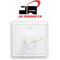 SQUARE CABLE TV PLATE POLAR WHITE