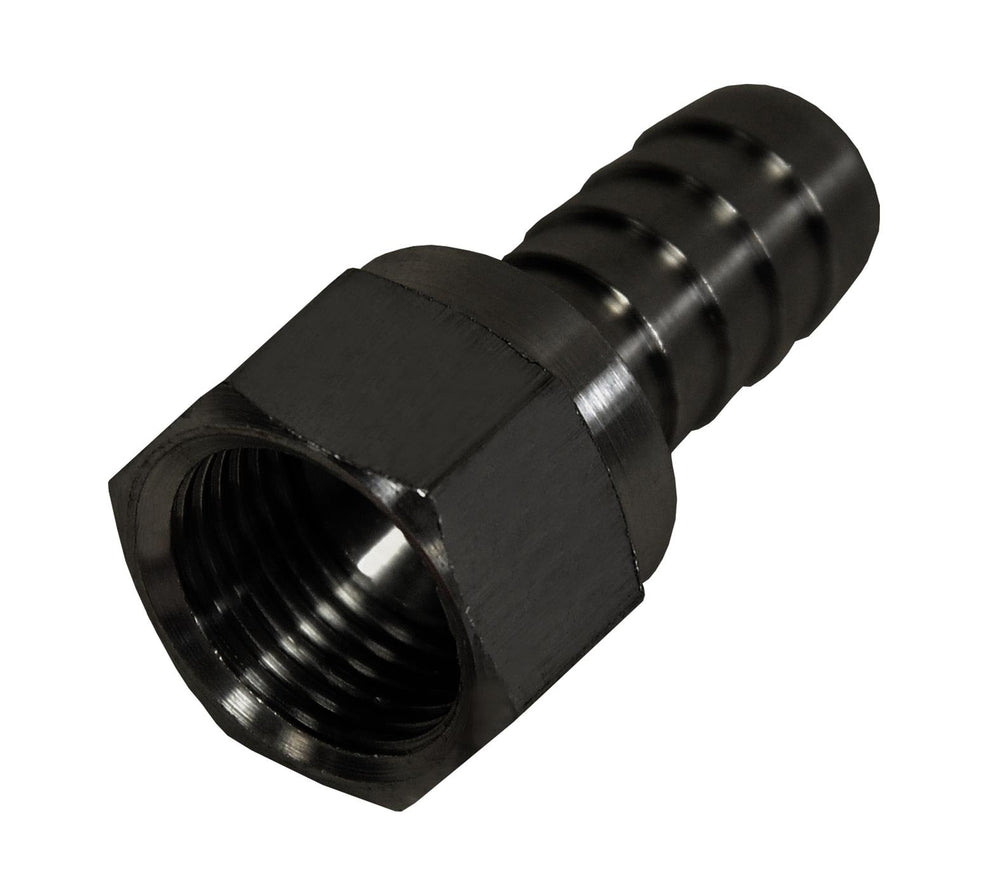 ~(0.2 lbs. 4X3X1)~ -8AN Female Swivel x 1/2 Barb Hose Fitting EA