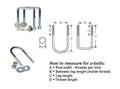 U-BOLT RD-3/8X1-3/4X4-13/