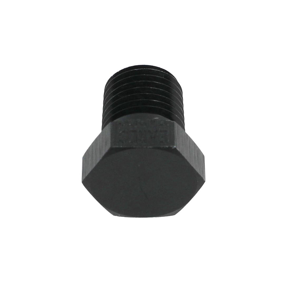 BLACK 1/4" NPT HEX PIPE PLUG