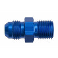 06 MALE AN/JIC FLARE TO M12X1.5 INVERTED ADAPTER BLUE