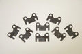 GUIDEPLATES/PUSHROD/CHEVY 265400 5500/5/16IN/FLAT/SGL PIECE