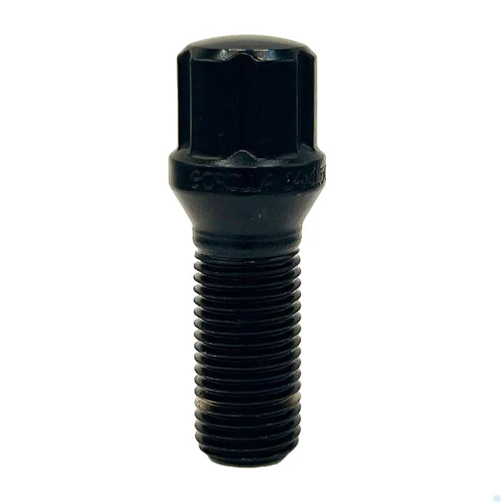 SMALL DIAMETER LUG BOLTS BLACK CHROME 14MM X 1.50 THREAD LENGTH: 1.18/30MM