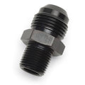 Russell Performance -6 AN to 1/4in NPT Straight Flare to Pipe (Black)