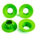 WHEEL COVERS GREEN (4) (FITS #9572