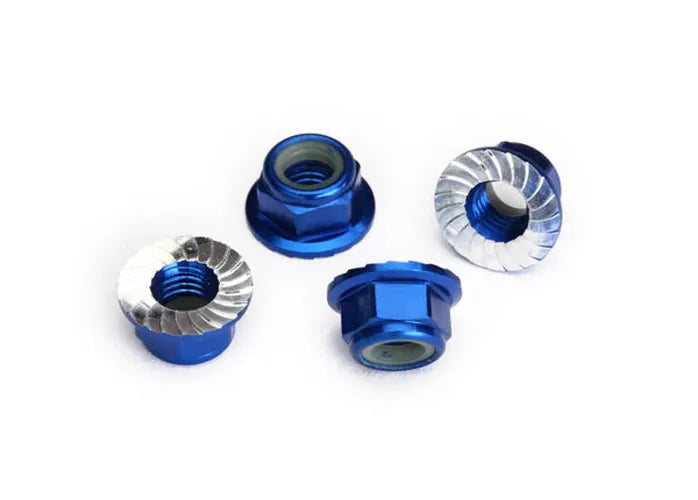 NUTS 5MM FLANGED NYLON LOCKING (AL