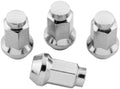 QuadBoss Lug Nuts 3/8in 24 - 14mm-Od - Black - Box of 4
