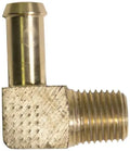 BRASS 90 DEGREE FUEL ELBOW 3/8 HOS