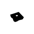 4IN BARBED BUMPER PLUG BLACK