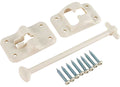 PLASTIC DOOR HOLDBACK 6 COL. WHITE (1/CTN)