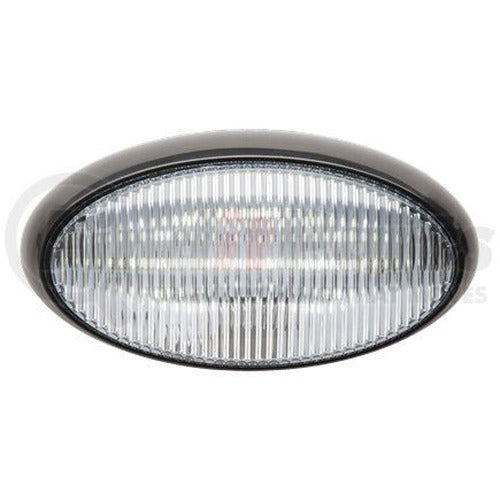 LED PORCH;OVAL;BLACK BASE:CLEAR