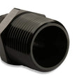 Straight -6 AN To 3/8 Inch NPT Adapter Black NPT to AN Flare Fitting 6061 Aluminum Construction Mr Gasket