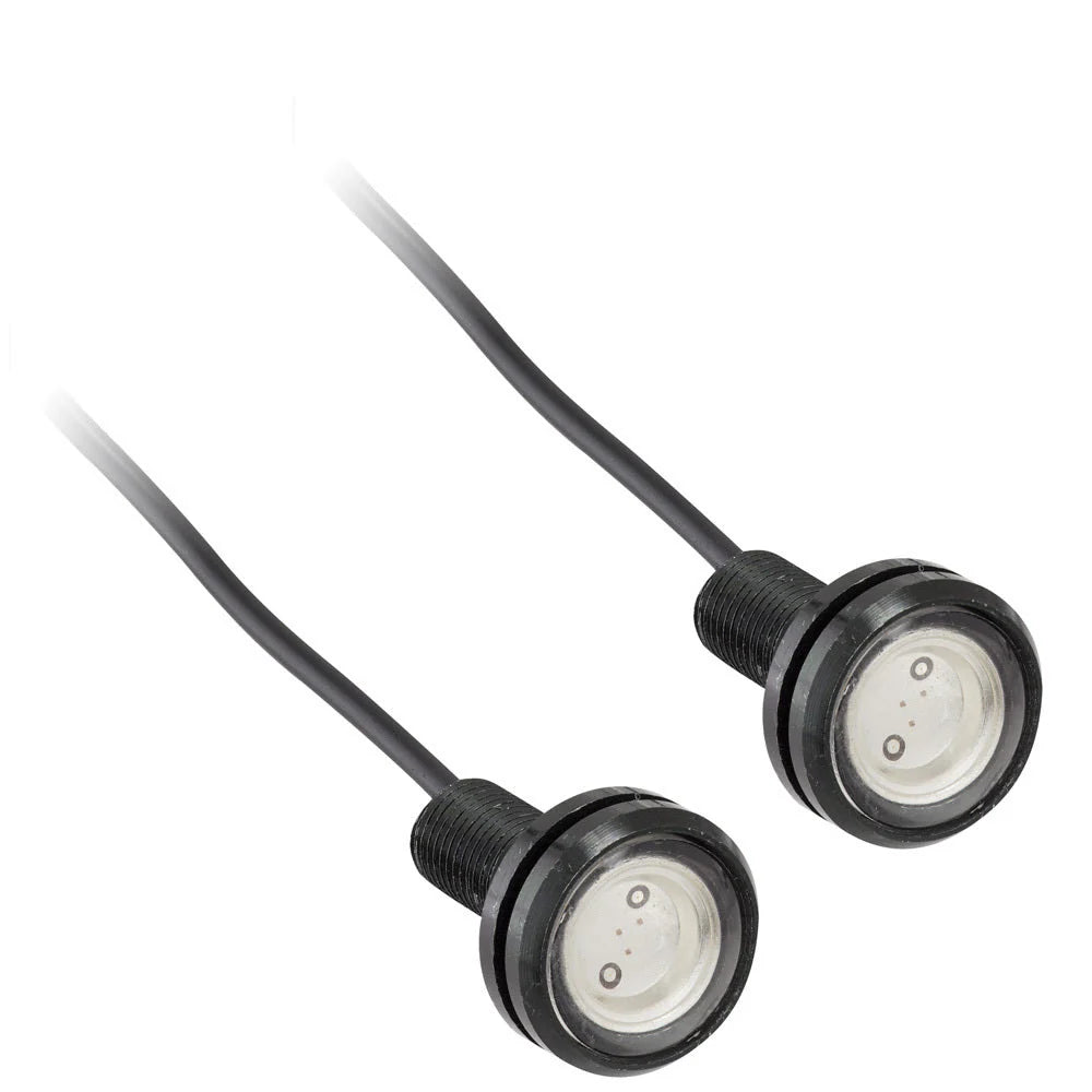 RED 3 WATT LITTLE ACCENT LIGHT - BLACK HOUSING