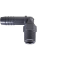 FITTING, BARB, 1/2". 90 , MALE THRE