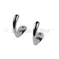 CHROME BRASS COAT HOOK 2-1/16
