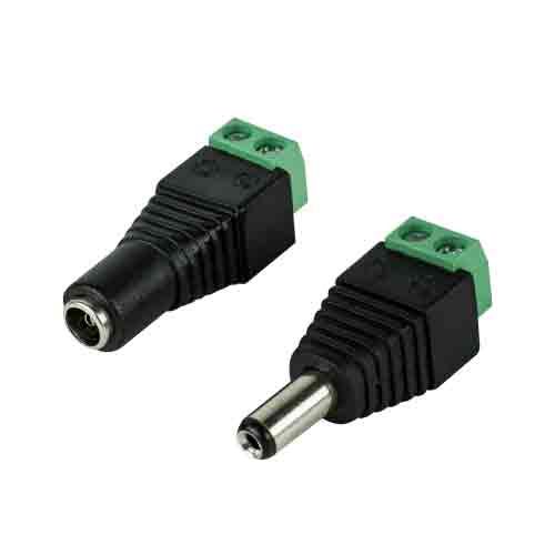 2 WIRE CONNECTOR MALE- FEMALE - 2 PK OF 1M 1F EACH