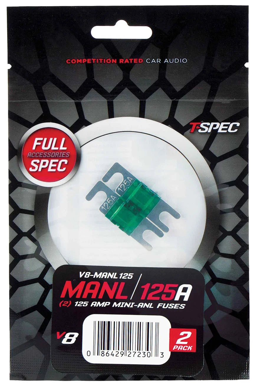 MINI ANL FUSES V8 SERIES NICKEL PLATED2 PACK