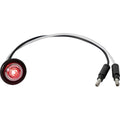 .75IN ROUND MARKER CLEARANCE LIGHTS 1 RED LED W/CLEAR LENS W/MALE BULLETS