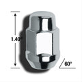 12MM X 1.25 ACORN BULGE SEAT (3/4IN HEX) CLAMSHELL