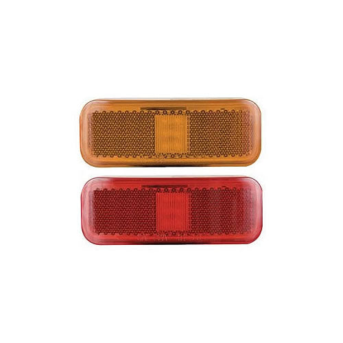 LED MARK LIGHT;RECT;1 WIRE;RED; POL