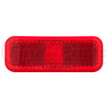LED MARK LIGHT;RECT;1 WIRE;RED; POL