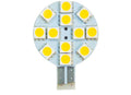 LED BULB MINIATURE WEDGE CONNECTOR(T10) ON SIDE W/12 LEDS COLD WHITE