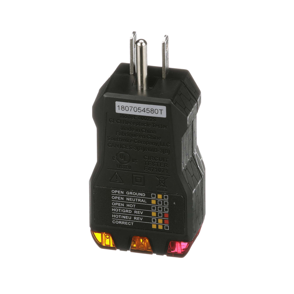 40022S GFCI OUTLET TESTER