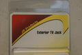EXTERIOR WEATHERPROOF TV JACK POLAR WHITE
