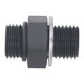 DeatschWerks 6AN ORB Male to M12 X 1.5 Metric Male (Incl O-Ring and Washer) - Anodized Matte Black