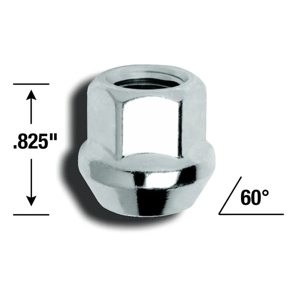 12MM X 1.50OPEN END ACORN BULGE (17MM HEX) LUG NUTS 4 BAGGED