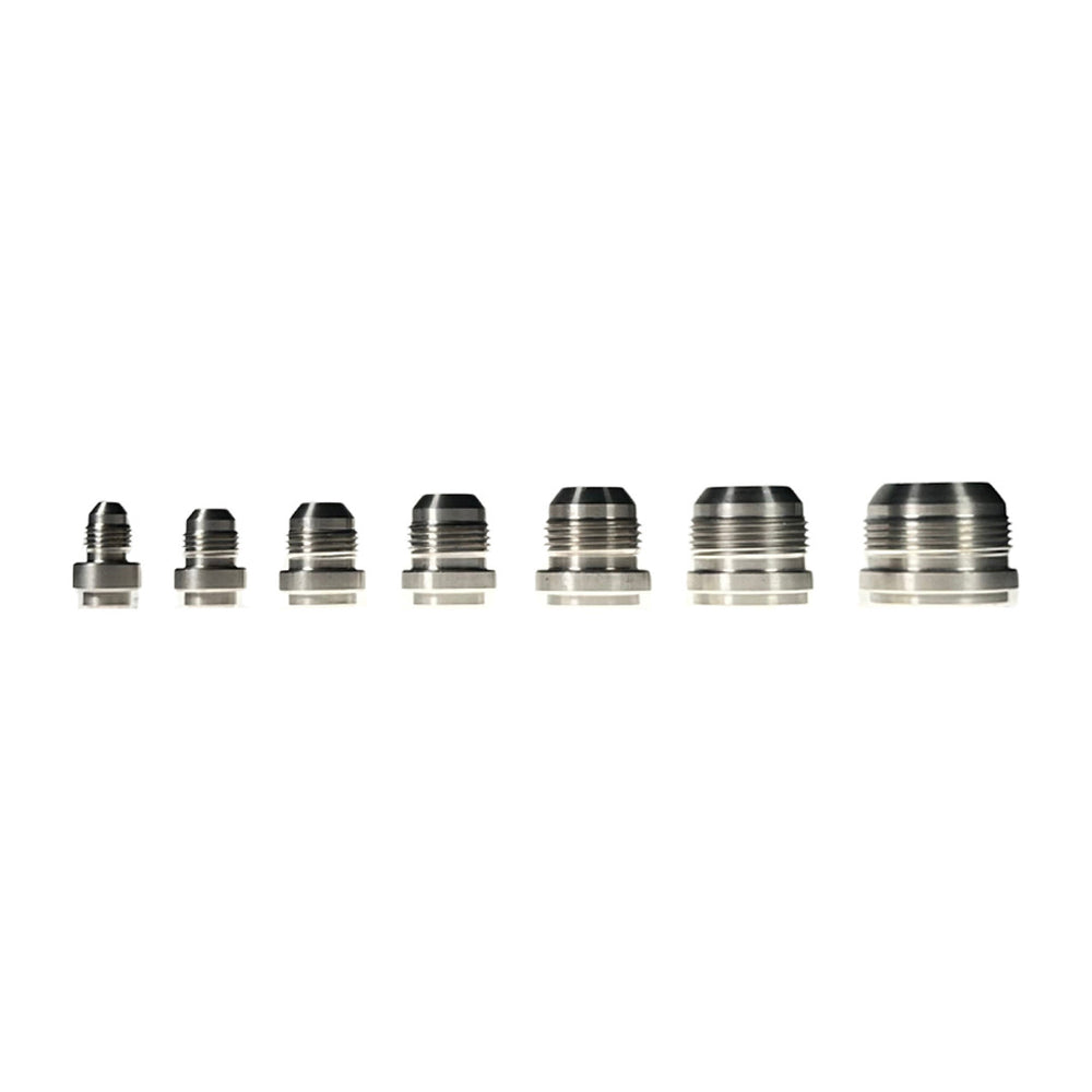 COMPACT 04 AN MALE ADAPTER WELD ON FITTING (UNANODIZED)