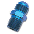 Russell Performance -6 AN to 3/8in NPT Straight Flare to Pipe (Blue)
