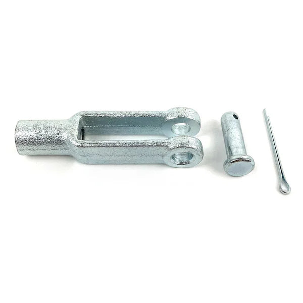ADJ YOKE END,1/4IN-28,ASTM B633 TYP