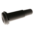 1 1/8IN STRAIGHT BARBED EXTRA LONG THRUHULL BLACK