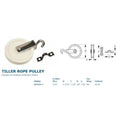TILLER ROPE PULLEY W/EYE STRAP