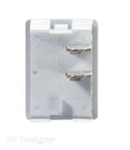 WHITE ROCKER SWITCH 10 A ON/OFF SPST CUTOUT .508IN X .756IN