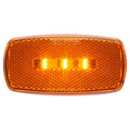 LED MCL;OVAL;AMBER; 3 WIRE; W/TUR;B