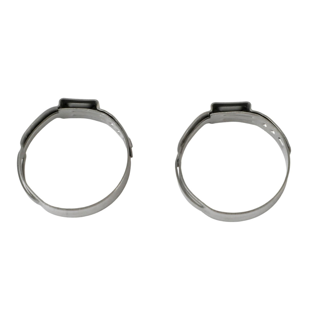 12 STAINLESS STEEL PUSH LOCK HOSE CLAMP 2PCS/PKG