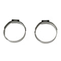 12 STAINLESS STEEL PUSH LOCK HOSE CLAMP 2PCS/PKG