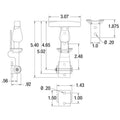 HOOD CATCH & BRACKET, RUBBER