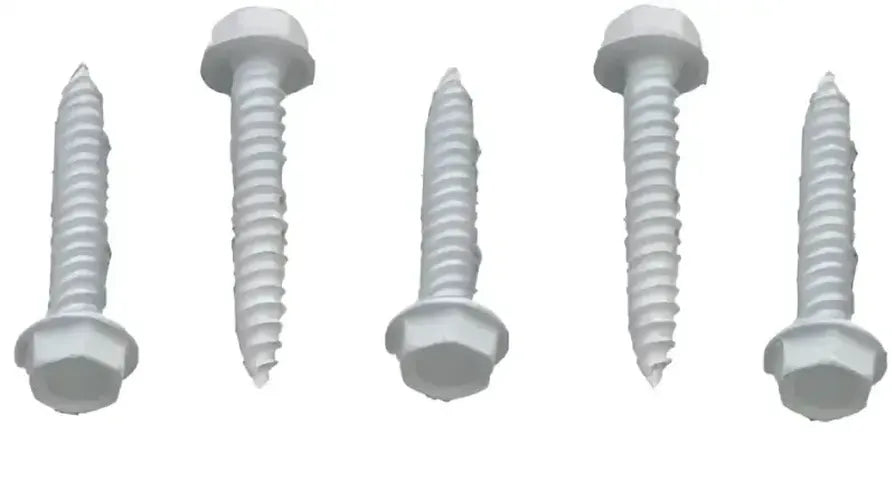 HEX WASHER HEAD 8 X 11/2 WHITE (50/CTN)